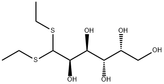 D-GALACTOSE DIETHYLDITHIOACETAL Struktur