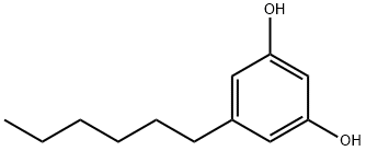 5-己基苯-1,3-二醇 結(jié)構(gòu)式