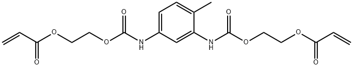 2-Propenoic acid, (4-methyl-1,3-phenylene)bis(iminocarbonyloxy-2,1-ethanediyl) ester Struktur