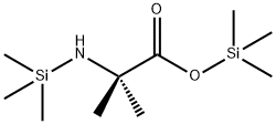 2-Methyl-2-(trimethylsilylamino)propionic acid trimethylsilyl ester Struktur