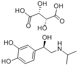 (-)-異丙去甲腎上腺素 (+)-酒石酸氫鹽, 54750-10-6, 結(jié)構(gòu)式