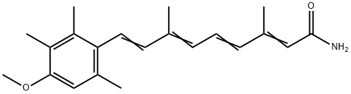 2,4,6,8-Nonatetraenamide, 9-(4-methoxy-2,3,6-trimethylphenyl)-3,7-dime thyl- Struktur