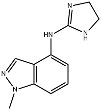 1H-Indazol-4-amine, N-(4,5-dihydro-1H-imidazol-2-yl)-5-methyl- Struktur