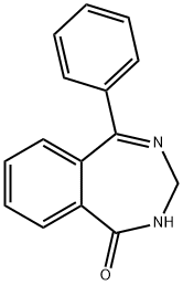 2,3-Dihydro-5-phenyl-1H-2,4-benzodiazepin-1-one Struktur