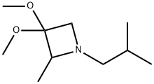 Azetidine, 3,3-dimethoxy-2-methyl-1-(2-methylpropyl)- (9CI) Struktur