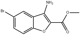 2-Benzofurancarboxylic acid, 3-aMino-5-broMo-, Methyl ester Struktur