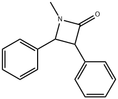 1-Methyl-3,4-diphenylazetidin-2-one Struktur