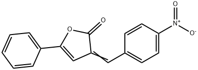 3-(4-Nitrobenzylidene)-5-phenylfuran-2(3H)-one Struktur