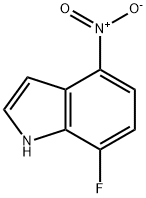 1H-Indole, 7-fluoro-4-nitro- Struktur