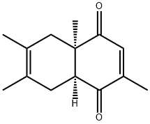 1,4-Naphthalenedione, 4a,5,8,8a-tetrahydro-2,4a,6,7-tetramethyl-, (4aR,8aS)- (9CI) Struktur