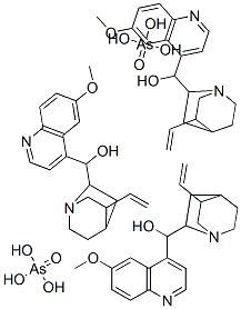 tris[(8alpha,9R)-6'-methoxycinchonan-9-ol] bis(arsenate) Struktur