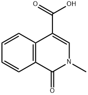 2-methyl-1-oxo-1,2-dihydroisoquinoline-4-carboxylic acid(SALTDATA: FREE) Struktur