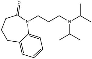 2,3,4,5-Tetrahydro-1-[3-(diisopropylamino)propyl]-1H-1-benzazepin-2-one Struktur