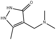 3H-Pyrazol-3-one,  4-[(dimethylamino)methyl]-1,2-dihydro-5-methyl- Struktur