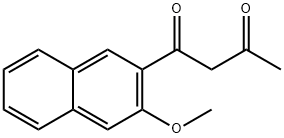 1-(3-Methoxynaphthalen-2-yl)-1,3-butanedione Struktur