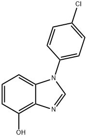 1-(4-Chlorophenyl)-1H-benzimidazol-4-ol Struktur