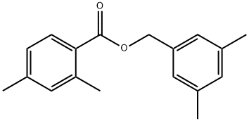 2,4-Dimethylbenzoic acid (3,5-dimethylphenyl)methyl ester Struktur