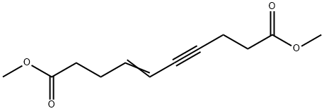 4-Decen-6-ynedioic acid dimethyl ester Struktur