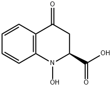 (2S)-1,2,3,4-Tetrahydro-1-hydroxy-4-oxo-2-quinolinecarboxylic acid Struktur