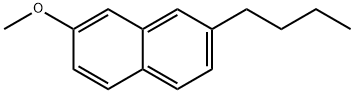 2-Butyl-7-methoxynaphthalene Struktur