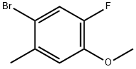 1-bromo-5-fluoro-4-methoxy-2-methylbenzene Struktur