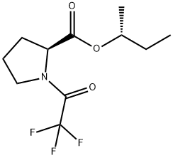 1-(Trifluoroacetyl)-L-proline 1-methylpropyl ester Struktur