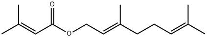 3,7-dimethyl-2,6-octadienyl 3-methylcrotonate Struktur