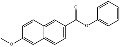 6-Methoxy-2-naphthalenecarboxylic acid phenyl ester Struktur