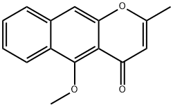 5-Methoxy-2-methyl-4H-naphtho[2,3-b]pyran-4-one Struktur