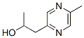 Pyrazineethanol, -alpha-,5-dimethyl- (9CI) Struktur