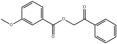 3-Methoxybenzoic acid phenacyl ester Struktur