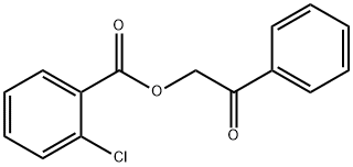 2-Chlorobenzoic acid phenacyl ester Struktur