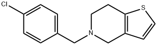 5-[(4-Chlorophenyl)methyl]-4,5,6,7-tetrahydrothieno[3,2-c]pyridine Struktur