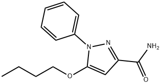 5-Butoxy-1-phenyl-1H-pyrazole-3-carboxamide Struktur