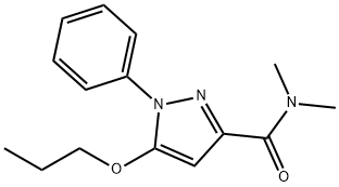 N,N-Dimethyl-1-phenyl-5-propoxy-1H-pyrazole-3-carboxamide Struktur