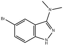 1H-Indazol-3-aMine,5-broMo-N,N-diMethyl- Struktur