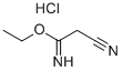 2-CYANO-ACETIMIDIC ACID ETHYL ESTER HCL Struktur