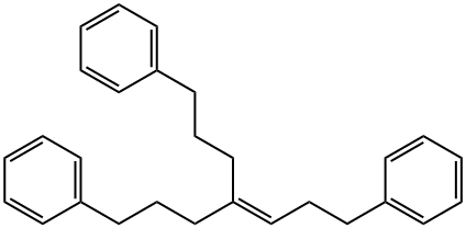 1,1'-[4-(3-Phenylpropyl)-3-heptene-1,7-diyl]bisbenzene Struktur