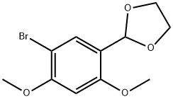 1-BROMO-2,4-DIMETHOXY-5-(1,3-DIOXOLAN-2-YL)BENZENE Struktur