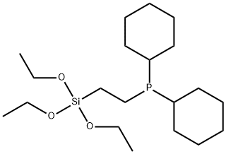 DICYCLOHEXYLPHOSPHINOETHYLTRIETHOXYSILANE Struktur