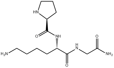 prolyl-lysyl-glycinamide Struktur