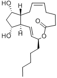 9ALPHA, 11ALPHA, 15S-TRIHYDROXY-PROSTA-5Z, 13E-DIEN-1-OIC ACID, 1,15-LACTONE Struktur