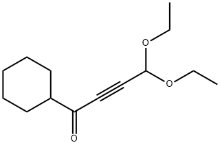 1-Cyclohexyl-4,4-diethoxy-2-butyn-1-one Struktur