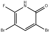 2(1H)-Pyridinone, 3,5-dibromo-6-fluoro- Struktur