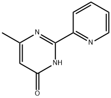 4-HYDROXY-6-METHYL-2-(2-PYRIDYL)PYRIMIDINE Struktur