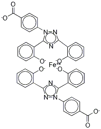 Deferasirox Ferrate(III) TripotassiuM CoMplex Methanoate Hydrate Struktur