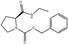 N-BENZYLOXYCARBONYL-N'-ETHYL-L-PROLINAMIDE Struktur