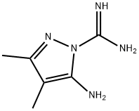 1H-Pyrazole-1-carboximidamide,  5-amino-3,4-dimethyl- Struktur