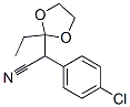 alpha-(4-chlorophenyl)-2-ethyl-1,3-dioxolane-2-acetonitrile Struktur