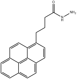 1-PYRENEBUTANOIC ACID, HYDRAZIDE Struktur